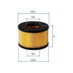 Air Filter NISSAN ZAMYAD 2800cc (diesel), NISSAN SAIPA 2800cc (diesel) (GL1406)