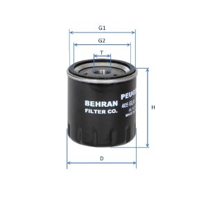 Oil Filter RENAULT Logan (Tondar L90), Sandero Megan 1600cc (GS1130)