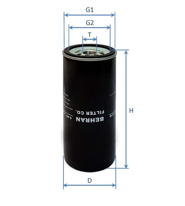Water‐separator fuel filter