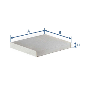 Cabin Air Filter H30 cross (GL1463)